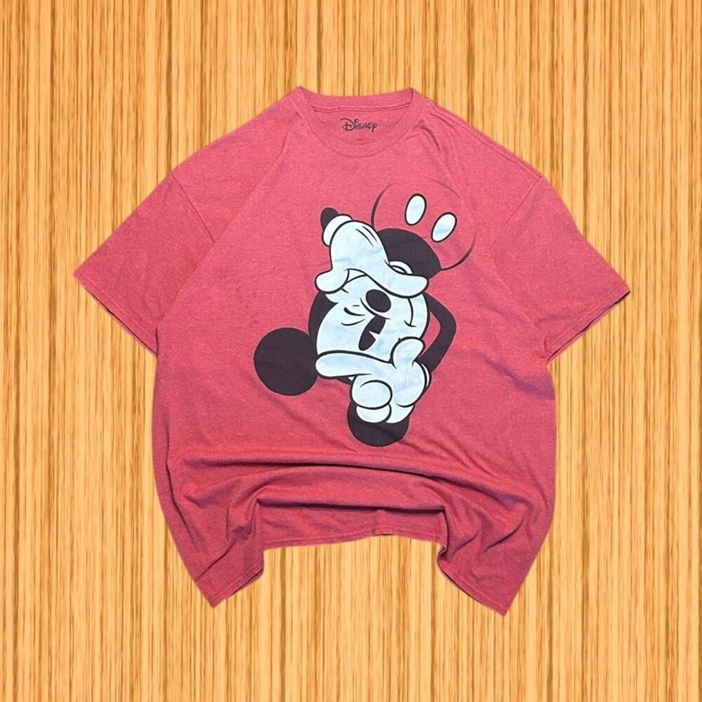 Disney Mickey Mouse Red Short Sleeve Graphic T-Shirt